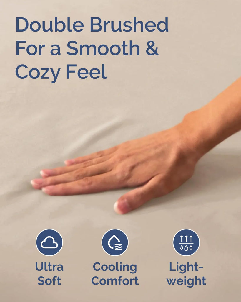 Split California King Fitted Sheets - 2 Piece Fitted Sheets Only - Wheat