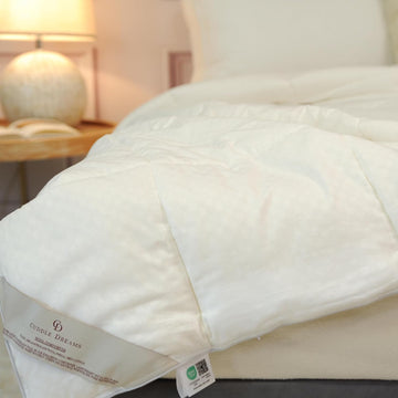 Wool Comforter Duvet Insert, 100% Australian Wool Filling with Soft Noiseless Cotton Shell
