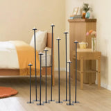 Tall Floor Candle Holders for 9 Arm Candlesticks, Metal Iron Black Candelabrallar Tealight Candles on Party Reception