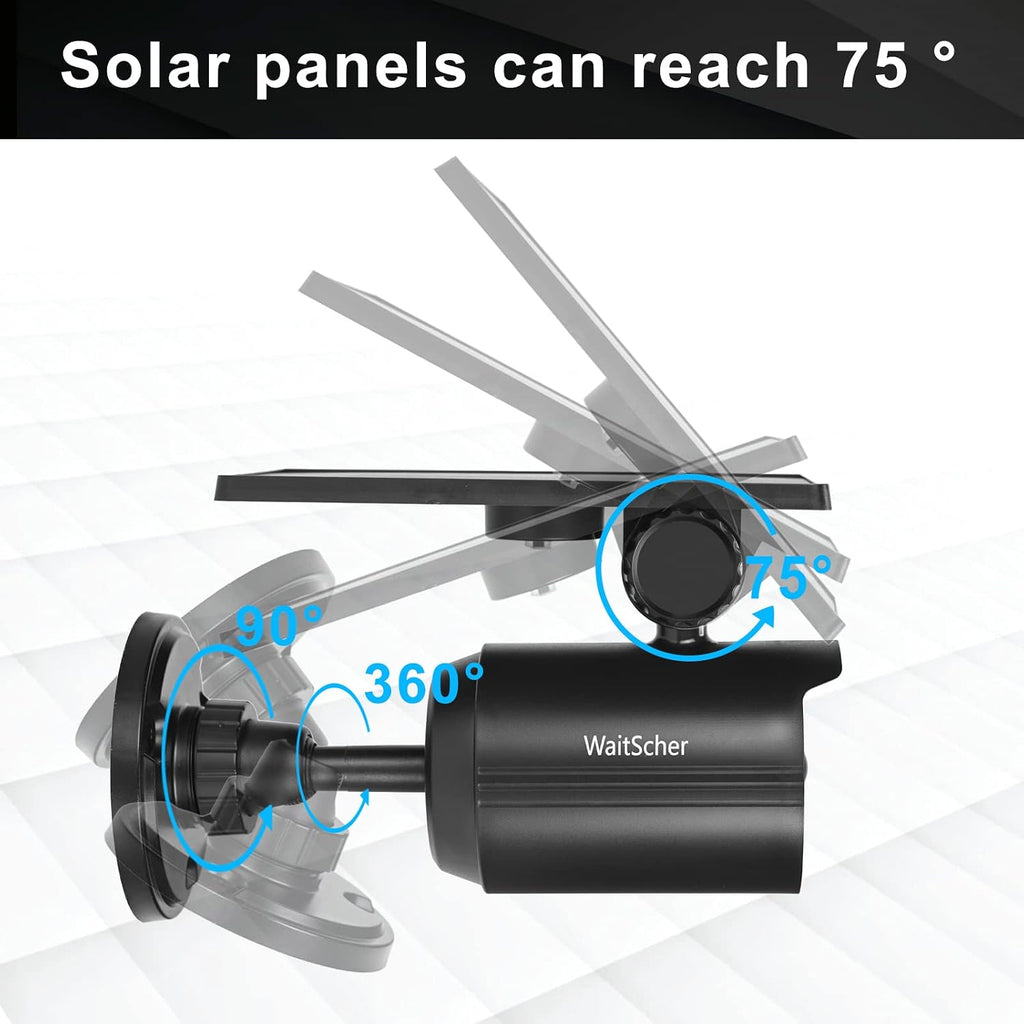 Solar Lights Outdoor Motion Sensor IP67 Waterproof 360° Rotatable Solar Powered Flood Lights for Barns Garden