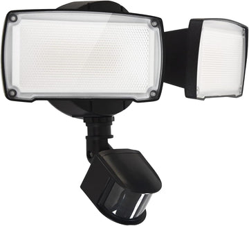 19W LED Flood Light Motion Sensor Outdoor, 2 Adjustable Head, 2000LM, 5000K, IP65 Waterproof, Dusk to Dawn Security