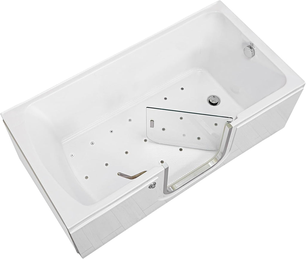 Ella Laydown 30x60 Air Massage Walk in Bathtub Right Drain