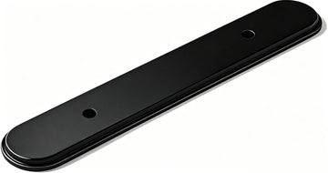 3 in. (76mm) Oval Cabinet Pull with Backplate, Matte Black 10 Pack