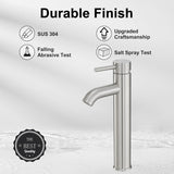 Vessel Sink Faucet Chrome Modern Tall Bathroom Faucets Single Handle One Hole Rv Vanity Lavatory Bathroom Sink Faucet