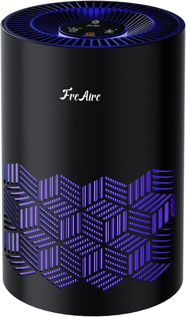 Air Purifiers for Bedroom, Air Purifiers for Home with Lights, HEPA Air Purifier Removes Dust Smoke 