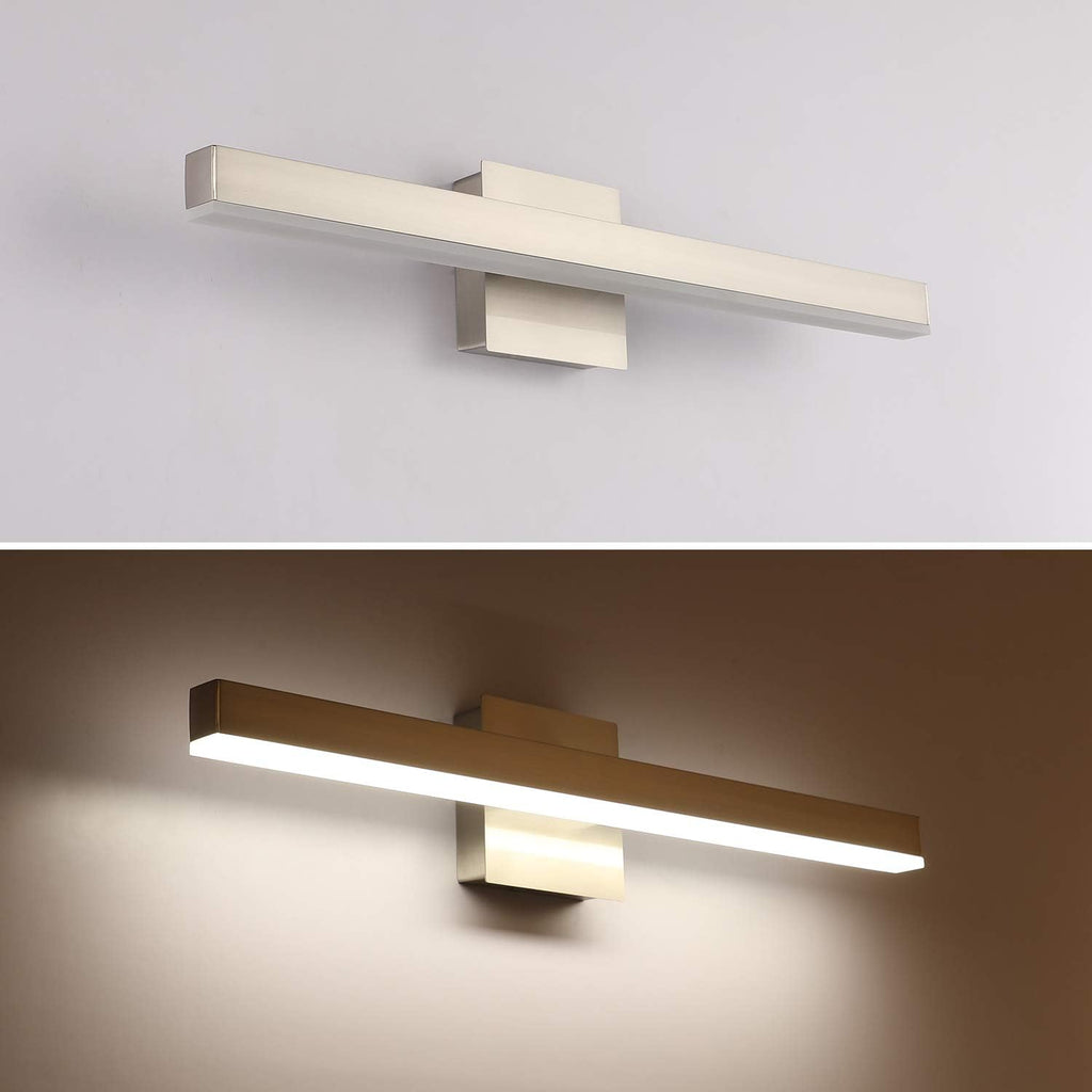 Bathroom Vanity Lighting Fixtures Over Mirror Brushed Nickel | 23.62 Inch bathroom Lights Fixtures Modern Vanity