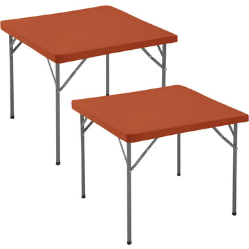 Card Table Covers Square Fitted Elastic Fall Table Cloth-2 Pack 36x36 Inch