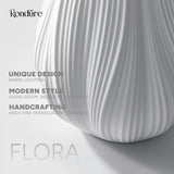 12.5" Modern Ceramic Table Lamp, Fully Dimmable Modern Bedside Lamps and Nightstand, White Translucent Ceramic Shade