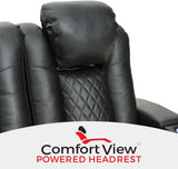 Anthem Home Theater Seating - Italian Leather - Power Recline Sofa - Fold-Down Table - Powered Headrests - Arm Storage