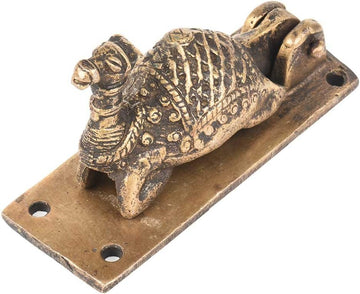 Solid Brass Camel Door Knocker for Main Door - Handmade Antique Style Front Door Hardware