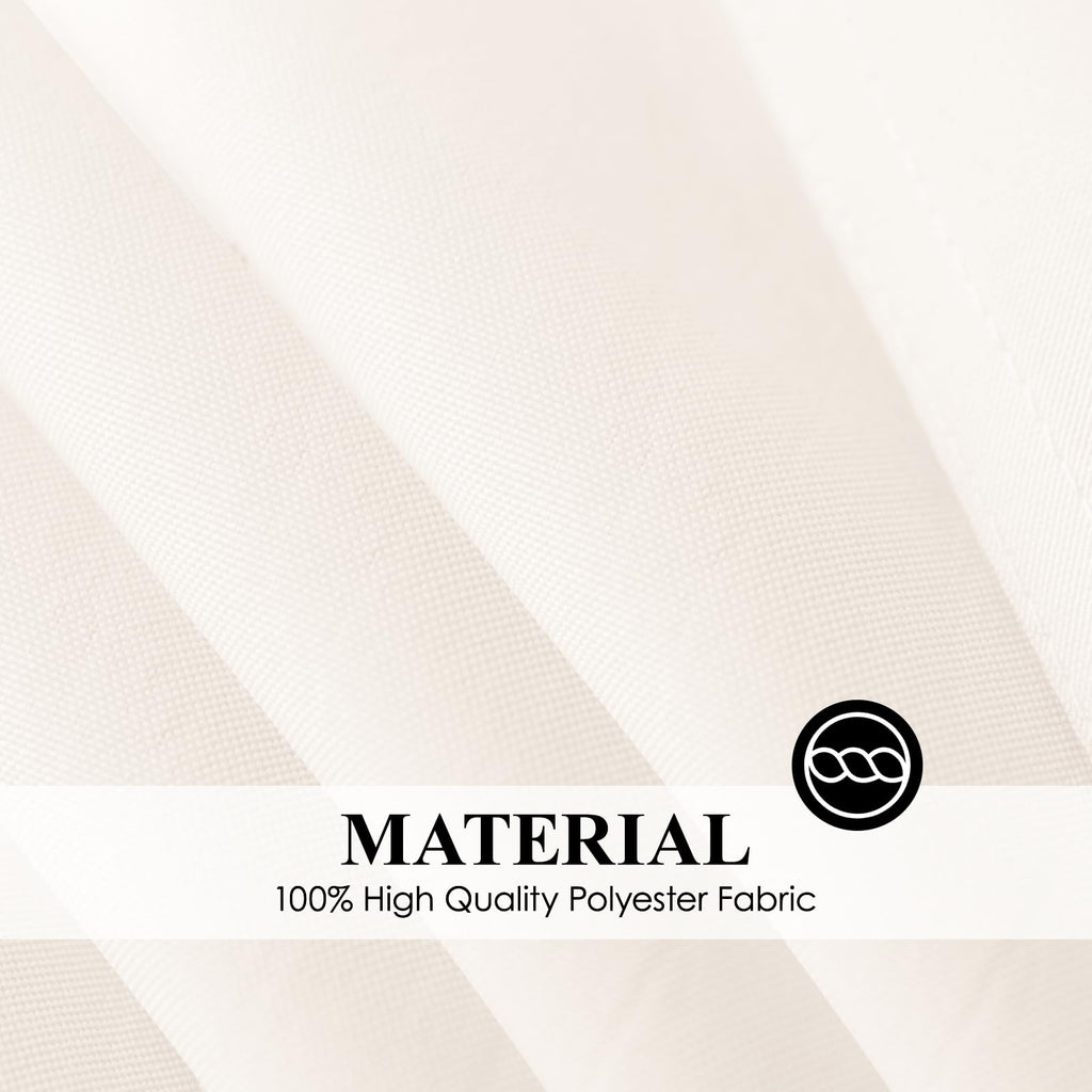 6 Pack White Square Tablecloths 52x52 Inch for Dining Tables