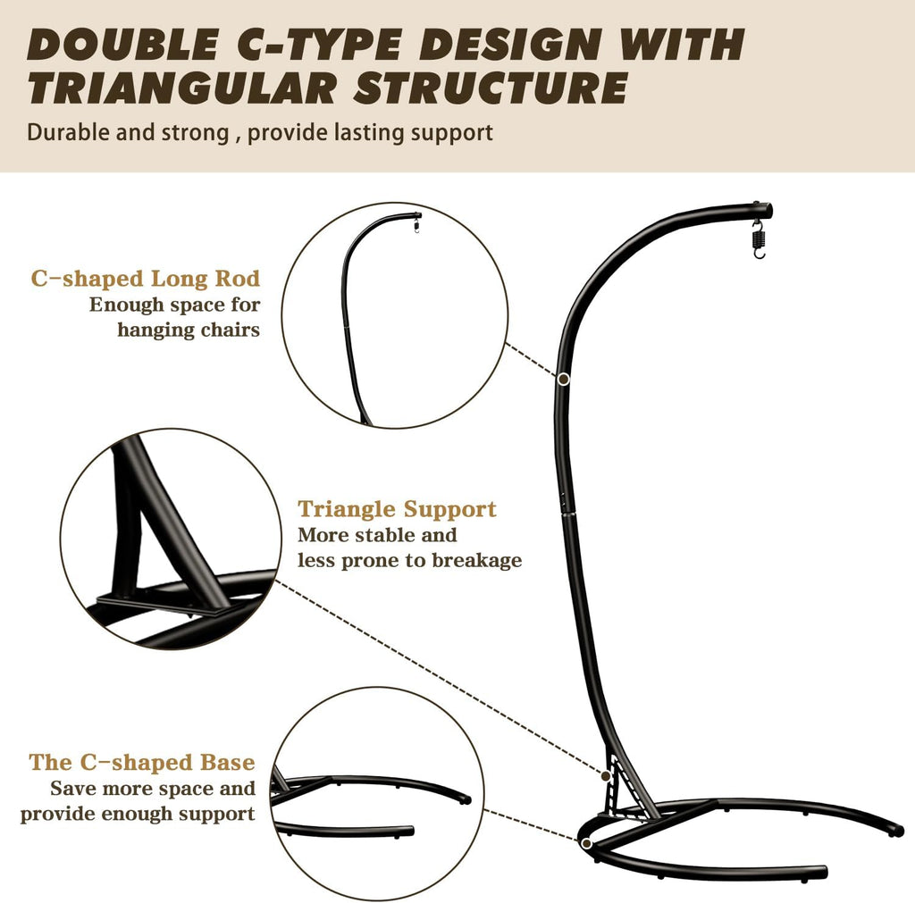 Stand Only Hammock Chair Stand Only Hanging Chair Stand Only Swing Stand Frame Outdoor Indoor Egg Chair Stand Only C
