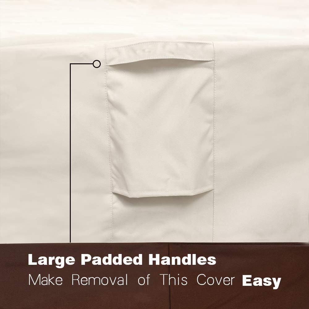 Heavy Duty Deep Patio Sofa Cover,100% Waterproof Outdoor Sofa Cover, Large Lawn Patio Furniture Covers with Air Vent