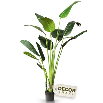 Bird of Paradise Artificial Plant-Fake Plants Tall, Tall Plants Decor, Artificial Plants Indoor-Faux Plants Indoor