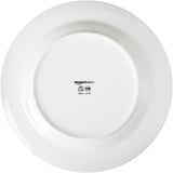 Porcelain Dinnerware Set, Microwave and Dishwasher Safe, Service for 6, 18-Piece, Plates, Bowls, White