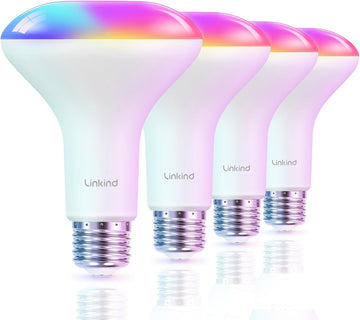 BR30 Smart Light Bulbs, WiFi Flood Light Bulbs Compatible with Alexa & Google Home, RGBTW Color Changing Light Bulb
