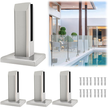 4 Pack 304 Stainless Steel Heavy-Duty Glass Railing Spigots
