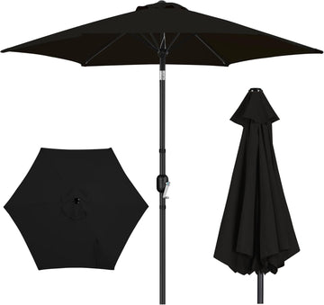 Patio Umbrella, 9FT Outdoor Table Market Umbrella with Push Button Tilt and Crank
