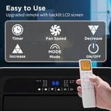 14,000 BTU Portable Air Conditioner & Heater, 4-in-1 AC Unit with Dehumidifier, Fan, UV