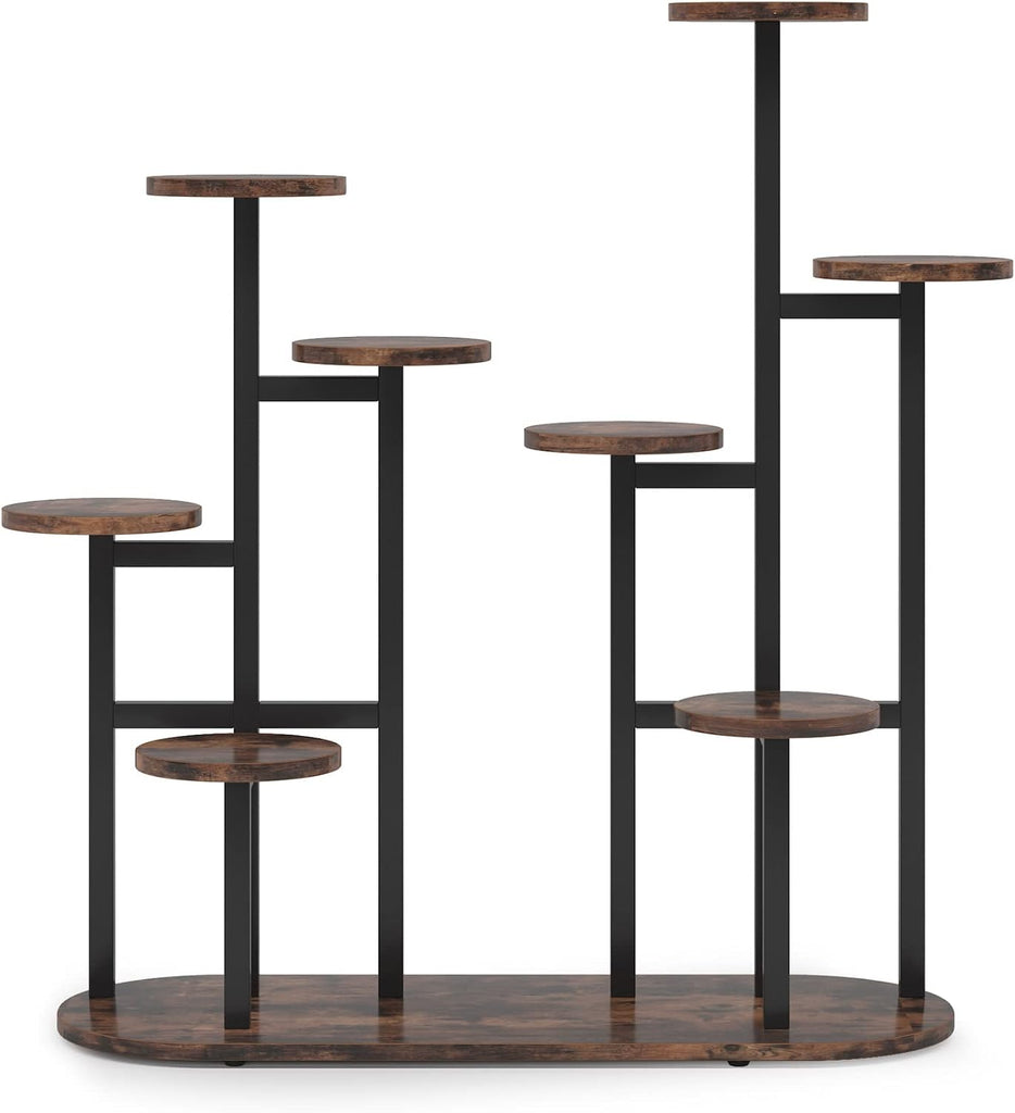Multi-Tiered 11 Potted Plant Stand Indoor Tall Plant Shelf Flower Stands Plant Rack for Garden Balcony Living Room