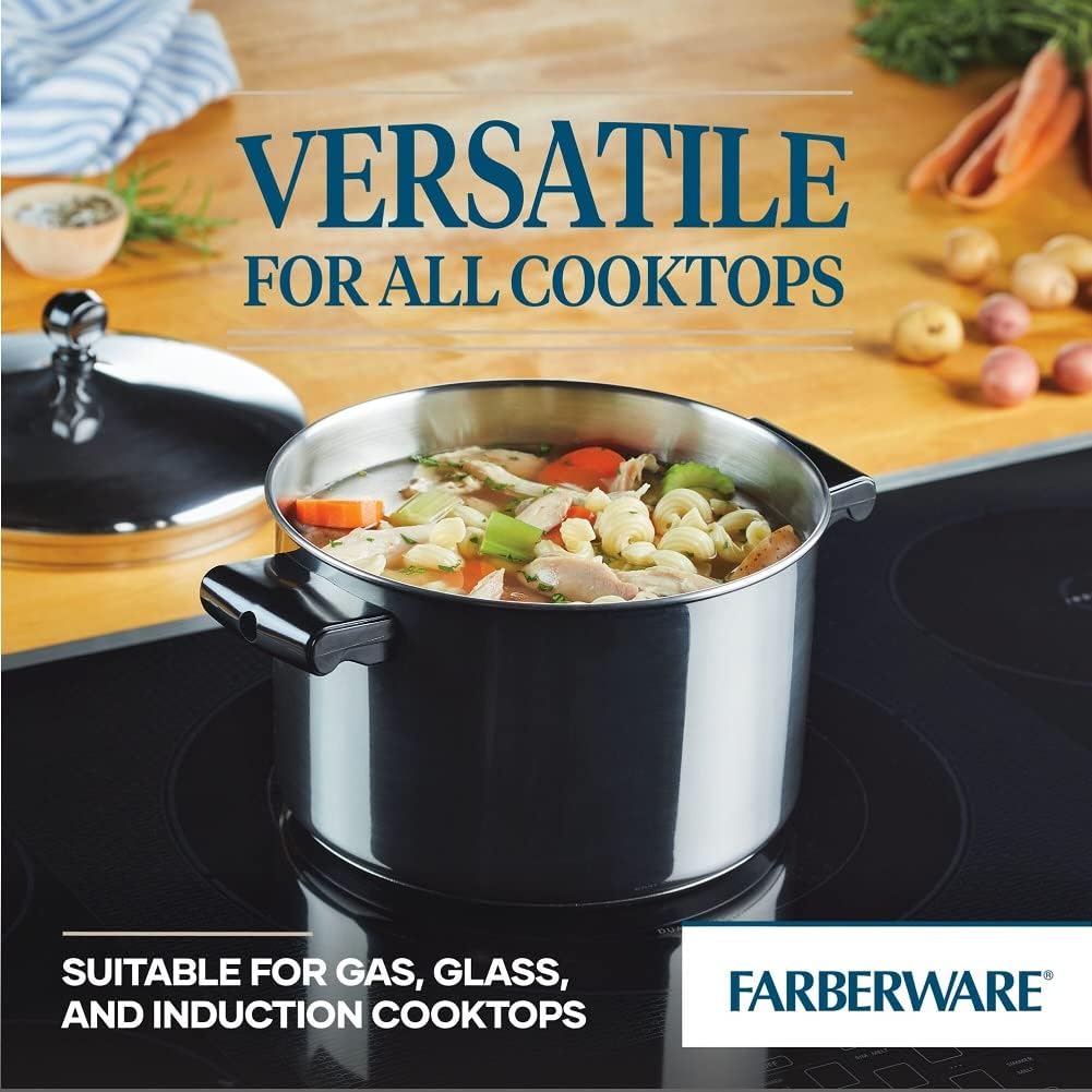 Classic Series Nonstick Stainless Steel Cookware Set, Pots and Pans Set, 15-Piece