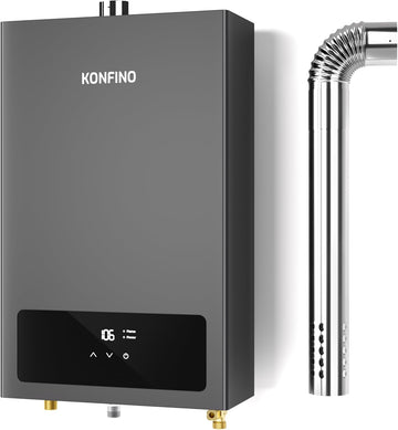 Indoor Natural Gas Tankless Water Heater - Up to 4.3 GPM, 102, 000 BTU for 3-4 Water Point Use