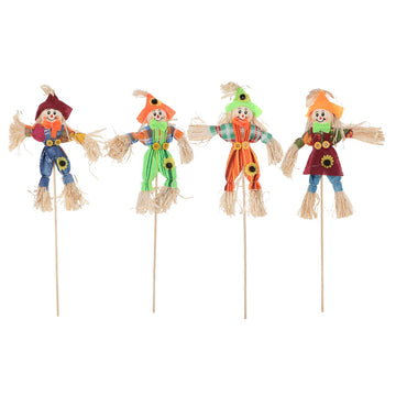 4 Pack Scarecrow Picks, 12.6 in Fall Scarecrow Decorations