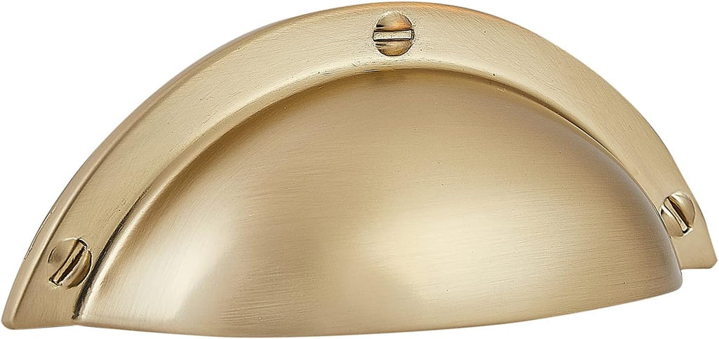 10 Pack Kitchen Cabinet Handles 2.5 Inch Hole Center Bin Cup Drawer Pulls Champagne Gold