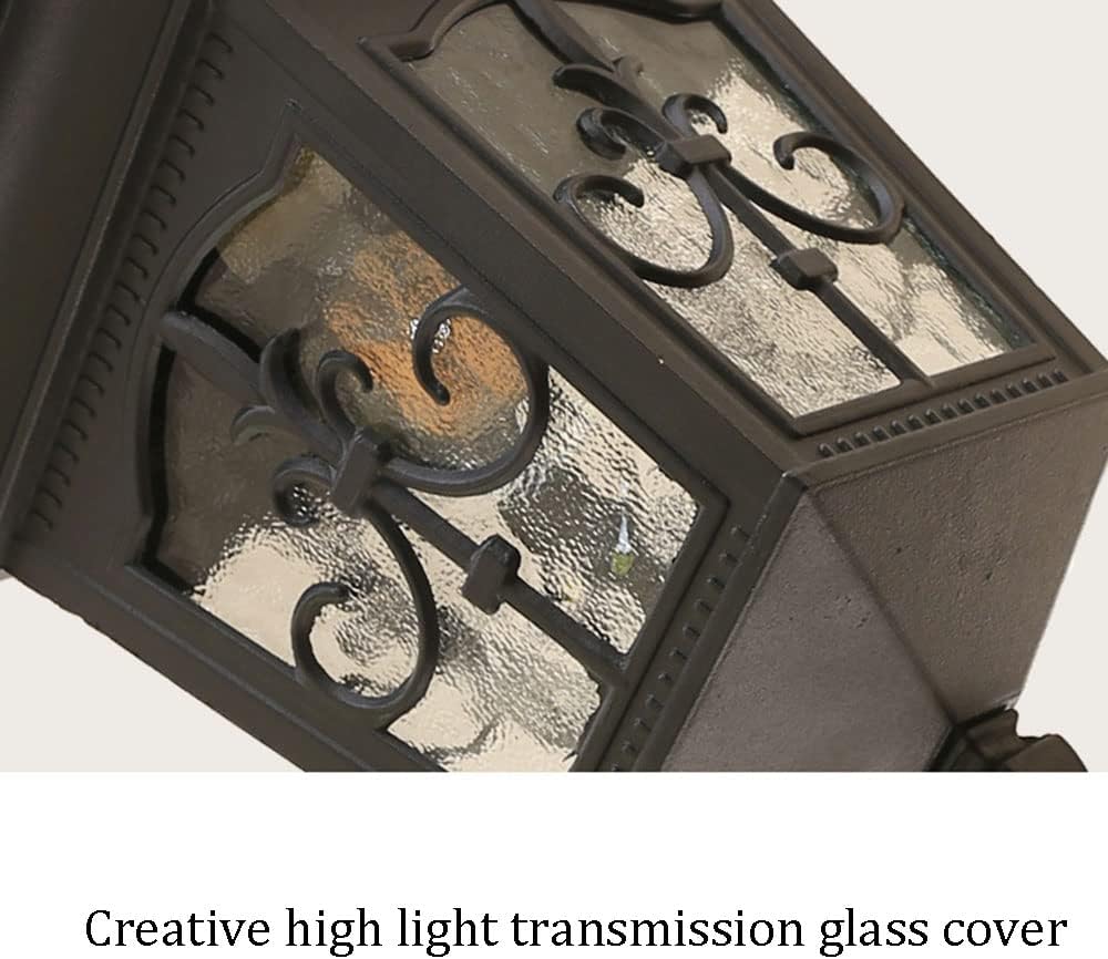 American Style Metal Chandelier Creative Design Outdoor Waterproof Pendant Light High Translucent Glass Hanging Lamp