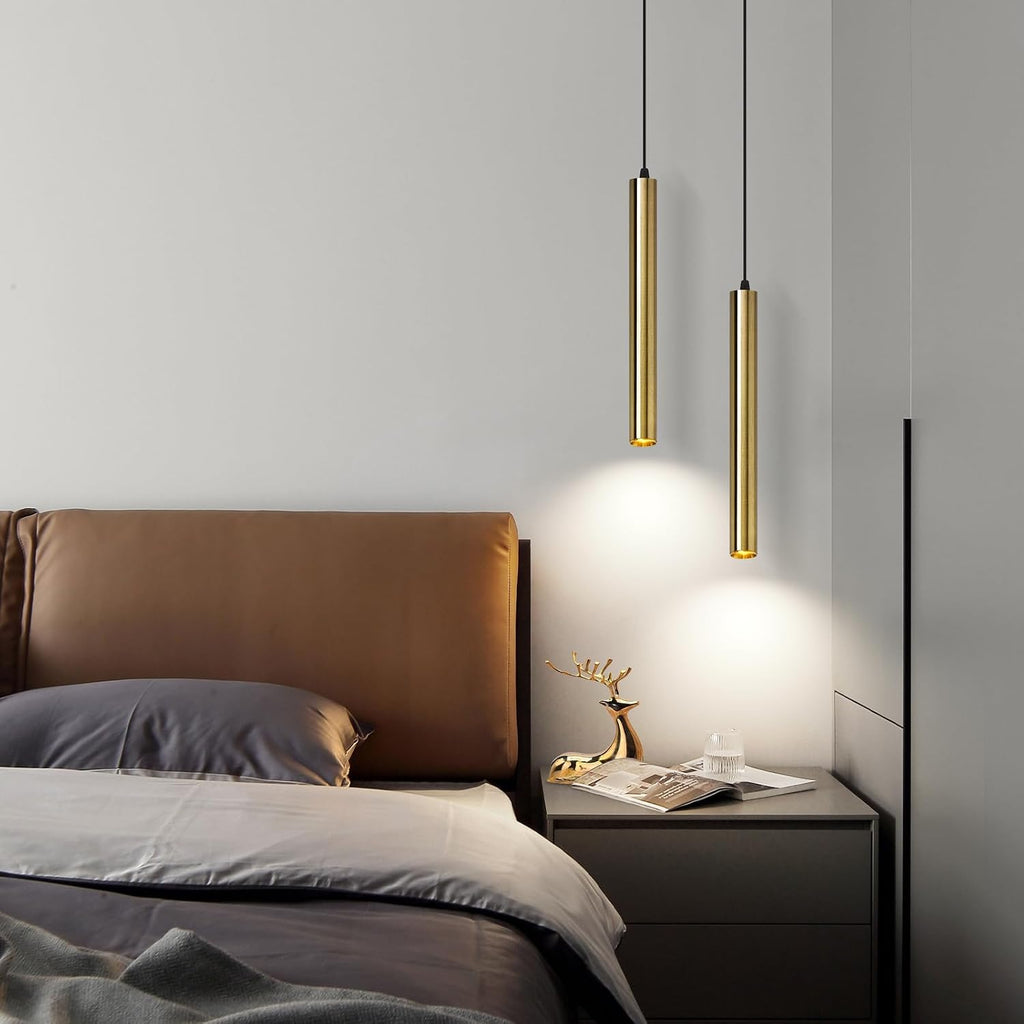 Modern Pendant Lights 4000K Bronze LED Dimmable Pendant Light Fixtures Pendant Lighting for Kitchen