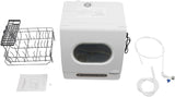 1200W Countertop Dishwasher, Automatic Dish Washing Machine with 5 Washing Programs Display
