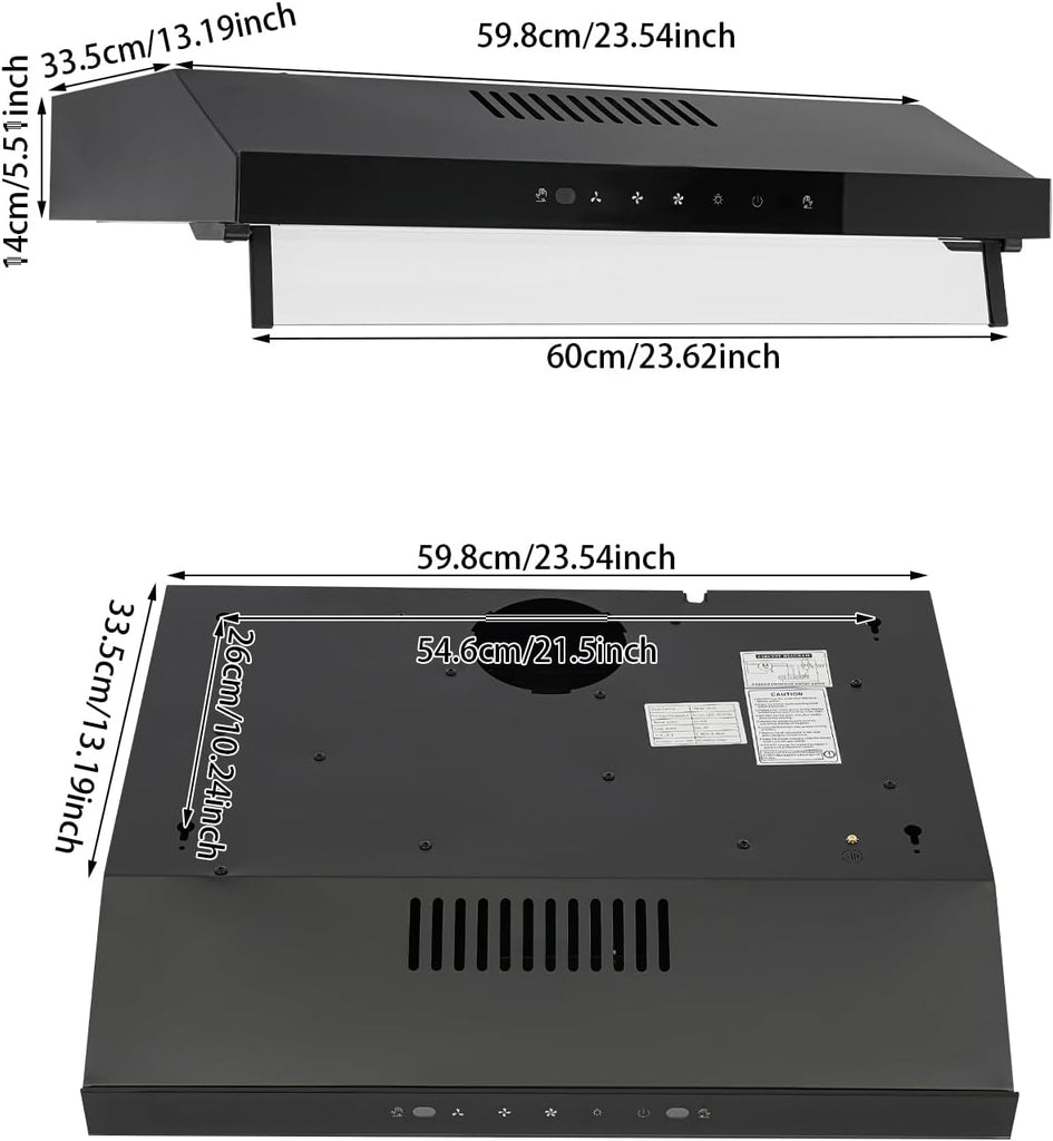 48 Inch Copper Island Mount Range Hood 610 CFM LED Lights Dishwasher-Safe Baffle Filters