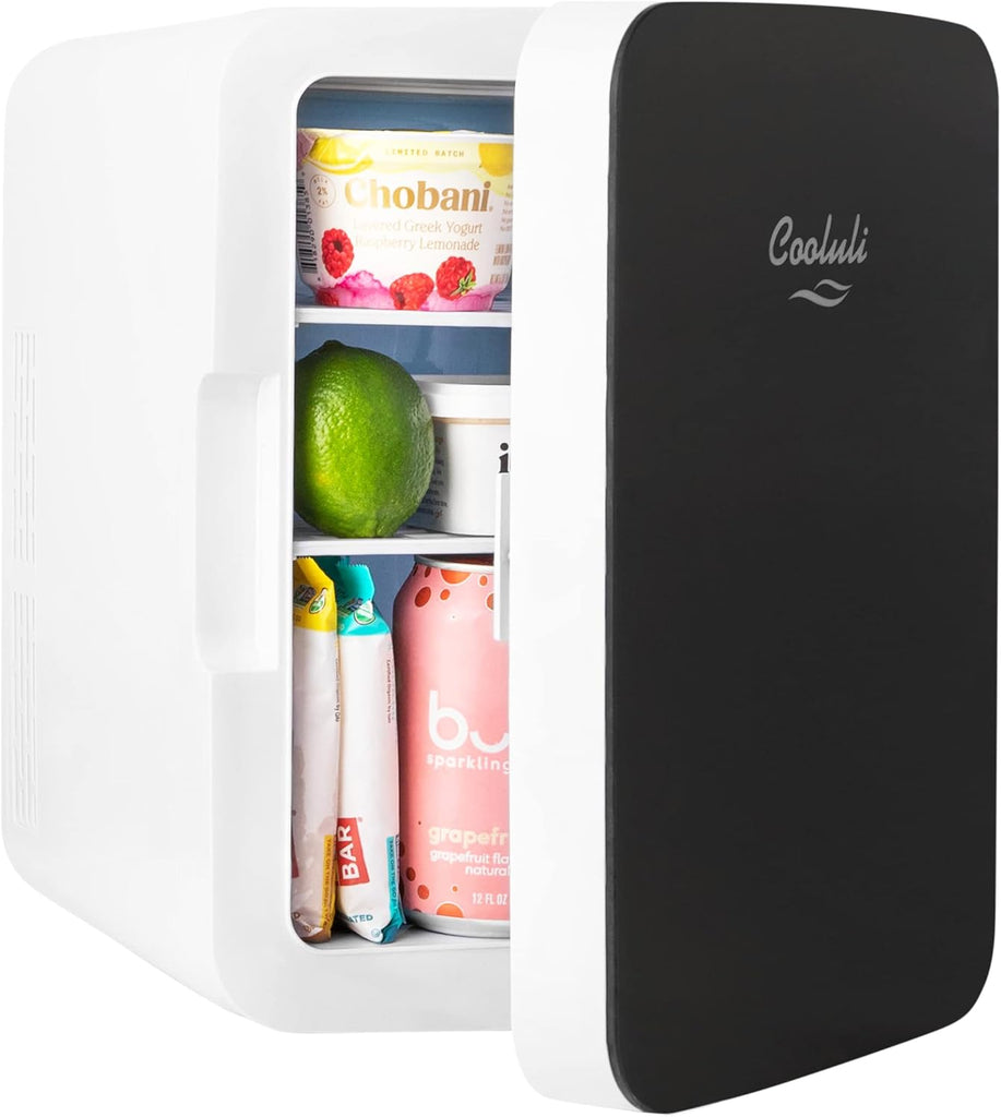 10L Mini Fridge for Bedroom, Car, Office Desk & Dorm - Portable Thermoelectric Cooler & Warmer for Food, Drinks