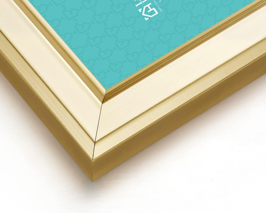 8x10 Picture Frames (6 Pack, Gold) Simple Designed Photo Frame with High Definition Glass for Wall Mount & Table Top
