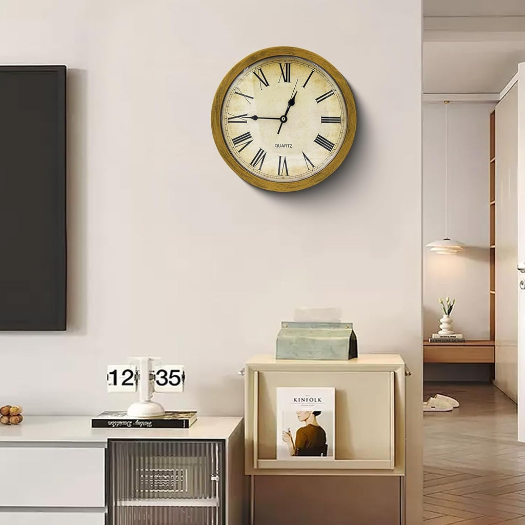 Decorative Wall Clock, Secret Compartment 10 Inch Wall Clock Diversion Safe Secret Hidden Secret Hidden with Hidden Compartment for...