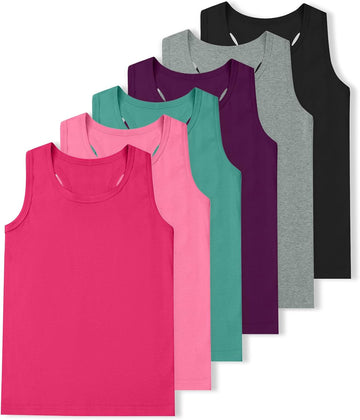 Pack Cotton Girls Tank Tops Kids Sleeveless Top Girl Undershirts