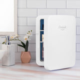 10L Mini Fridge for Bedroom - Car, Office Desk & College Dorm Room 12v Portable Cooler Warmer Food, Drinks, Skincare