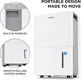 4,500 Sq. Ft Energy Star Dehumidifier With Pump, Large Capacity Compressor De