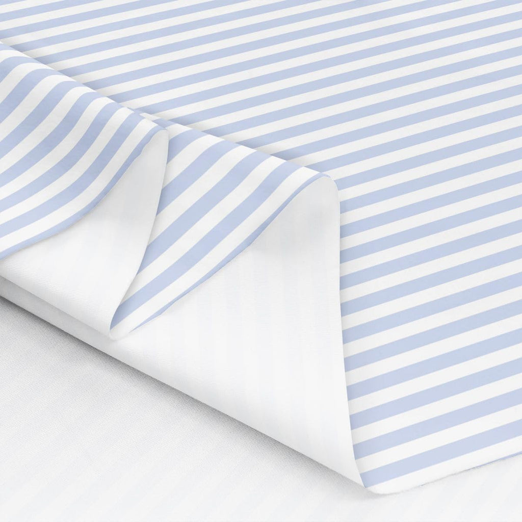 Blue White Stripes Upholstery Fabric for Chairs Sofa, Geometric Striped Flannel Fabric Sewing Supplies, Modern Simple