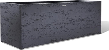 42 Inch Rectangular Concrete Planter(42Lx14Wx15H,58 Pounds),Durable All-Weather Use with Drainage Holes,Large