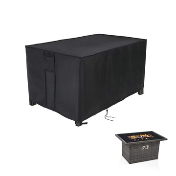 Rectangular Fire Pit Cover for Firepit Table, 40 x 28 x 25 Inch