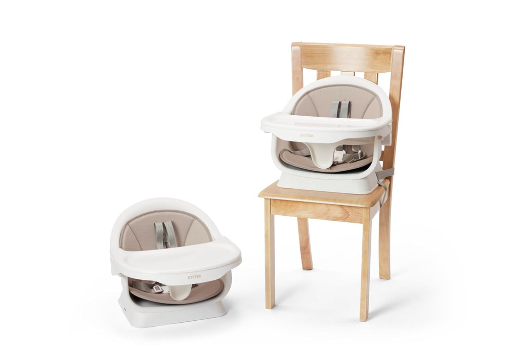 5-in-1 High Chair - Booster - Floor Seat - Toddler Table & Chair | 6 months to 6 years, 3-position tray with cover