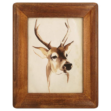 6x8 Wood Picture Frames, Rustic Photo Frame with Real Glass Front, Wall Hanging and Tabletop Standing, Vertical or
