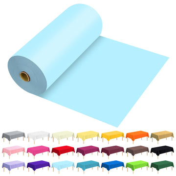 54 Inch X 300 Feet Plastic Table Cover Roll Premium Disposable Plastic Tablecloth for All Type/Shape Tables | Picnic
