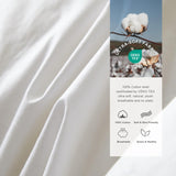 Premium Feathers Down Duvet Insert Comforter King All Season Medium Warmth White 100% Cotton Cover w