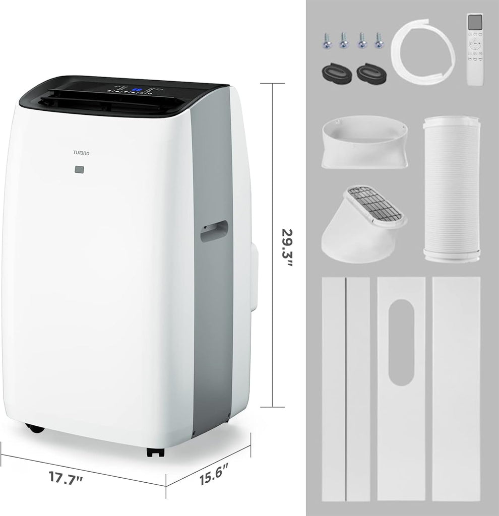 14,000 BTU Portable Air Conditioner & Heater, 4-in-1 AC Unit with Dehumidifier, Fan, UV