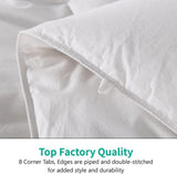 Down Comforter Queen, All Season Duvet Insert, 100% Organic Cotton Cover
