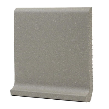 5x6 Ashstone Gray Cove Base Quarry Tile Curved Edge Floor&Wall Trim for Indoor and Outdoor Use, Matte Finish