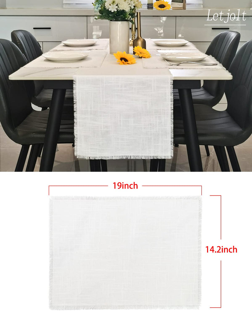 White Placemats Set of 4