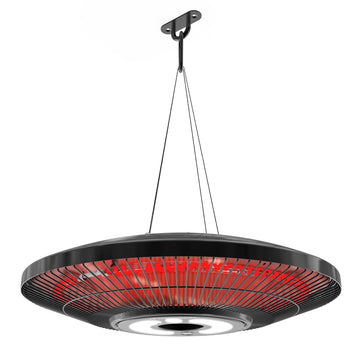 Electric Patio Heater Outdoor, 1500W Infrared Hanging Heater Ceiling Mounted with Chain, IP65 Waterproof Outdoor